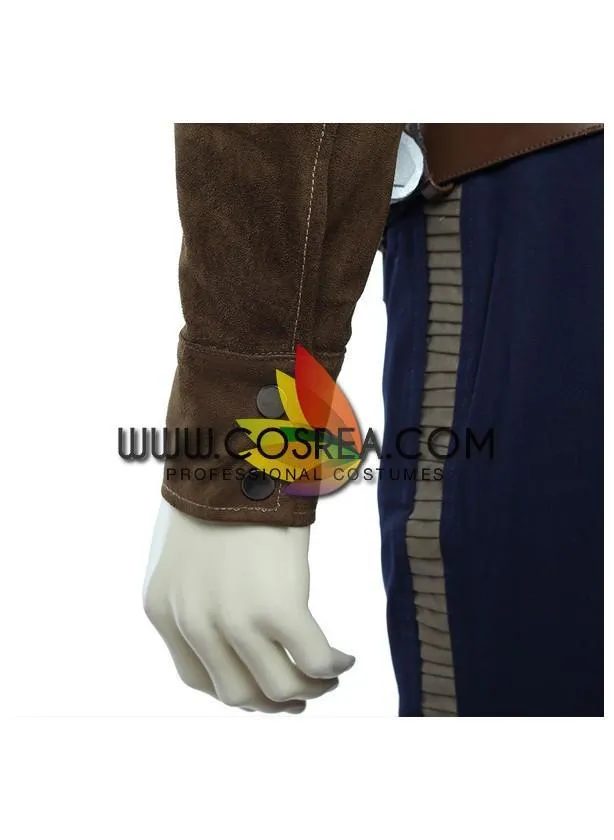 Star Wars Han Solo Cosplay Costume - Suede Leather