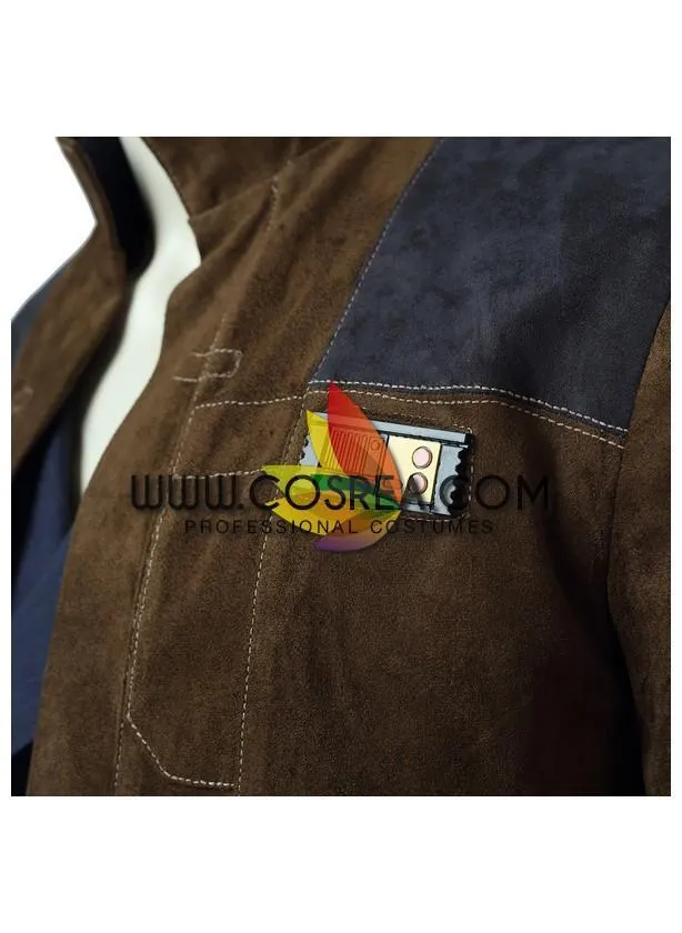 Star Wars Han Solo Cosplay Costume - Suede Leather