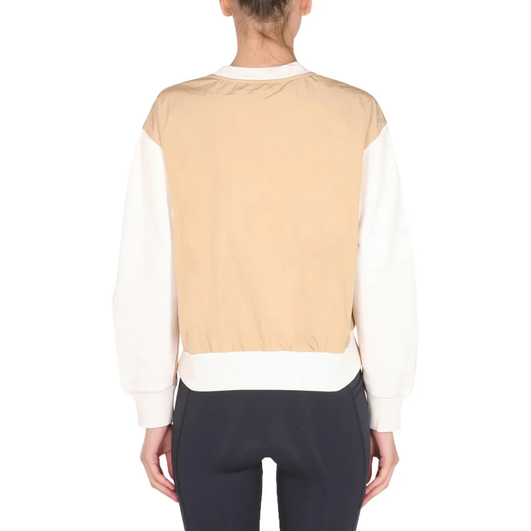 Stella McCartney Crew Neck Long Sleeves Cotton Oversized Logo