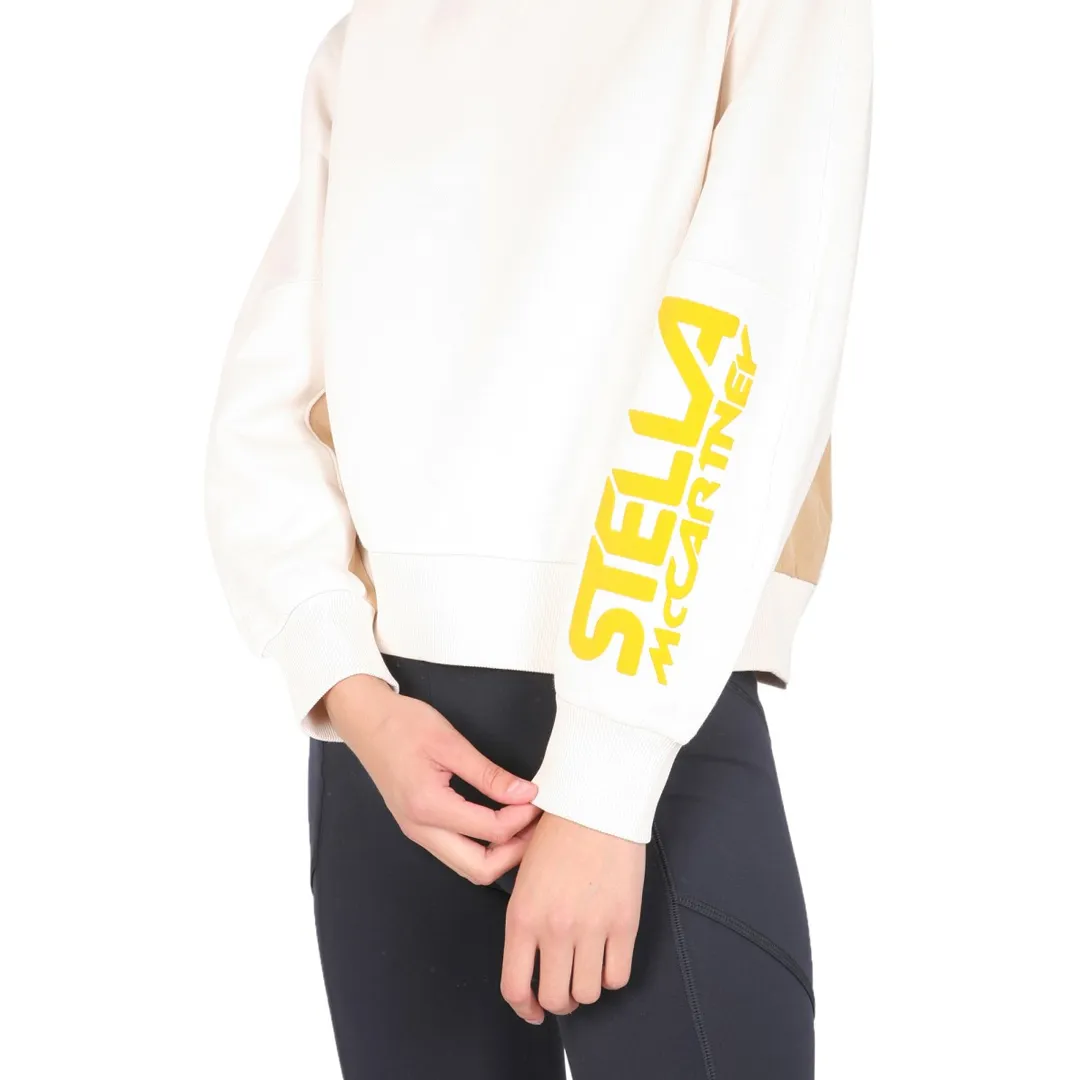 Stella McCartney Crew Neck Long Sleeves Cotton Oversized Logo