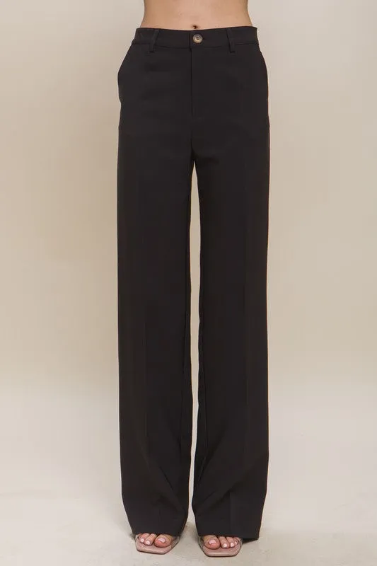 Straight Leg Pants - Formal Blazer