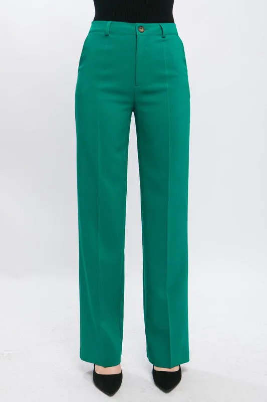 Straight Leg Pants - Formal Blazer