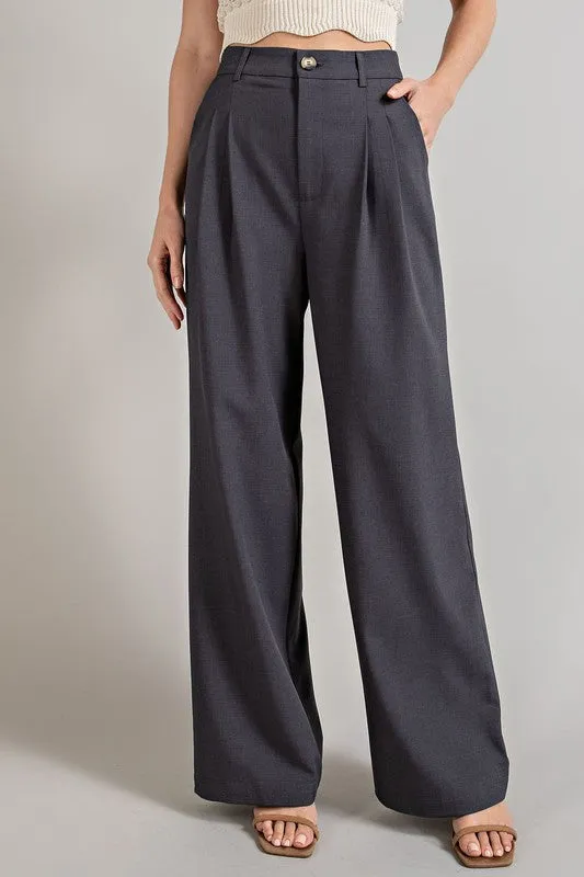 Straight leg trousers