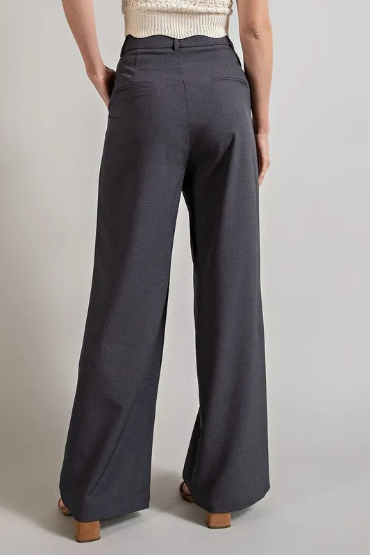 Straight leg trousers