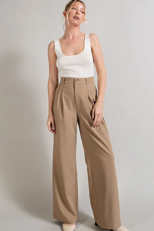 Straight leg trousers