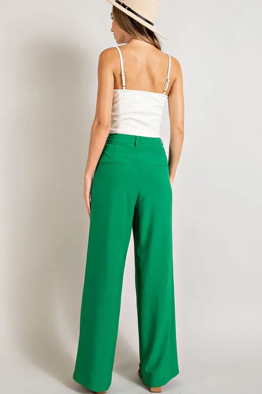 Straight leg trousers