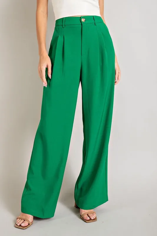 Straight leg trousers