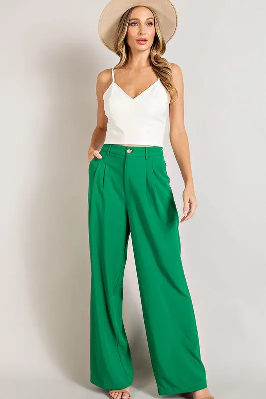 Straight leg trousers