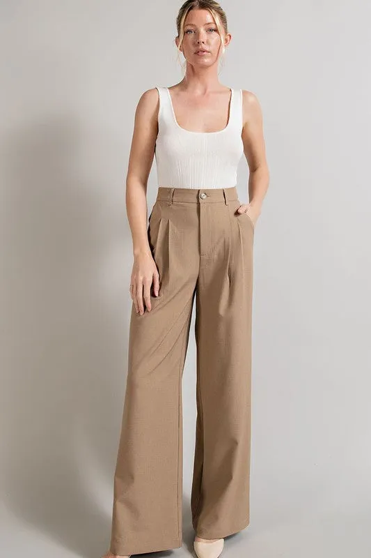 Straight leg trousers