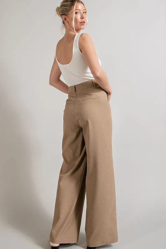 Straight leg trousers