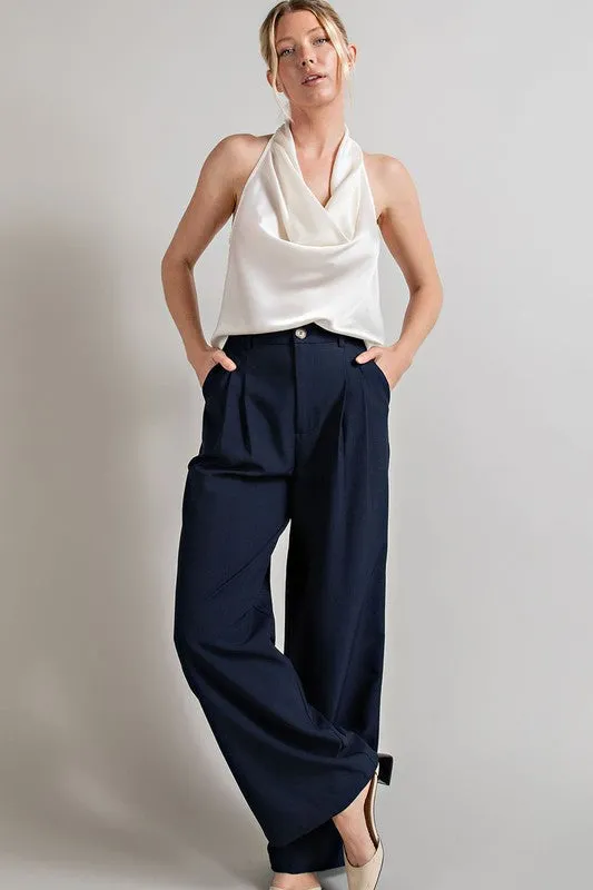 Straight leg trousers