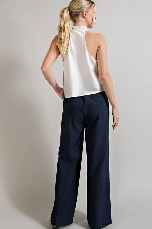 Straight leg trousers