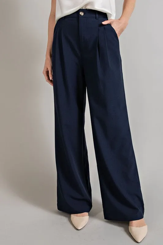 Straight leg trousers