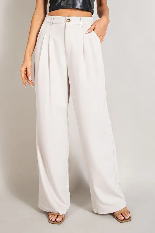 Straight leg trousers