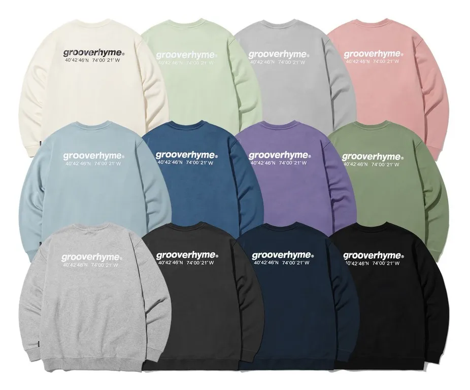 Street Style Logo Hoodies & Sweatshirts - Unisex Groove Rhyme