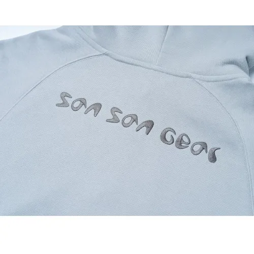 Street Style Long Sleeves Plain Cotton Logo by San San Gear