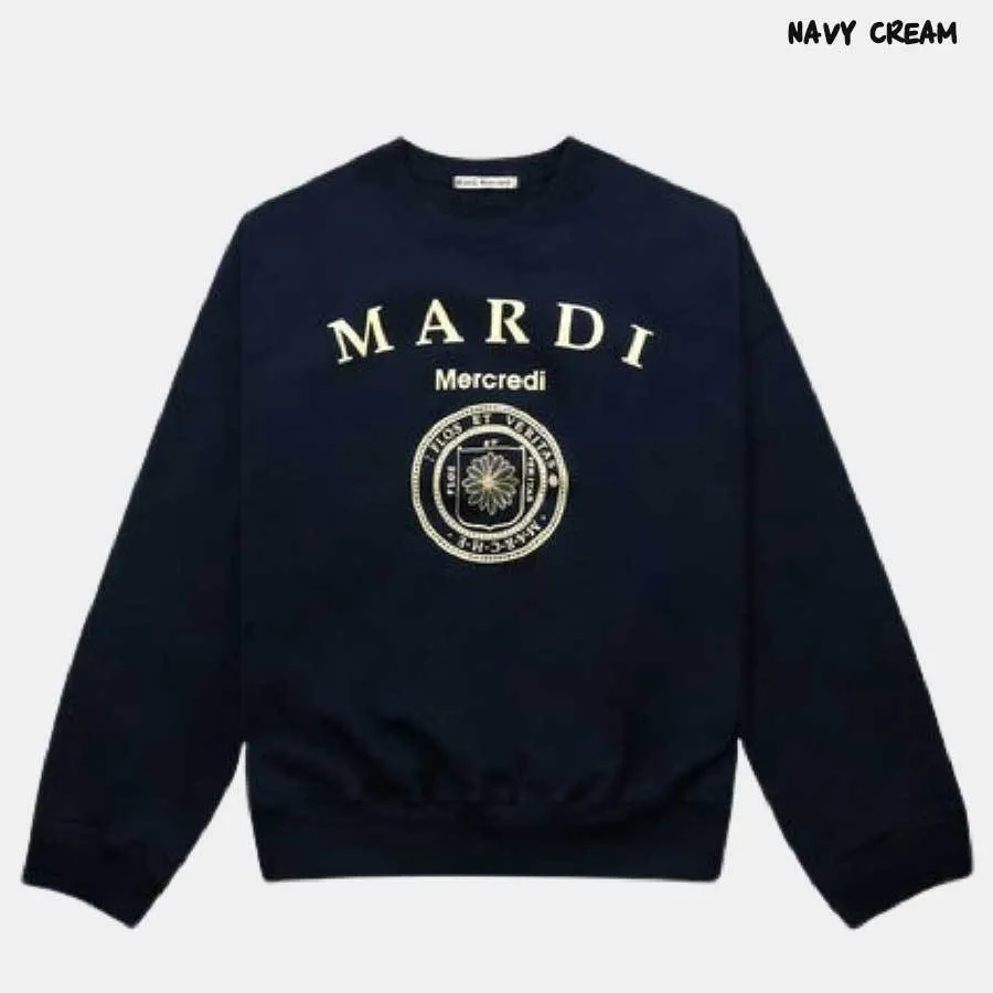 Street Style Long Sleeves Plain Cotton Medium Logo | Mardi Mercredi Shirt