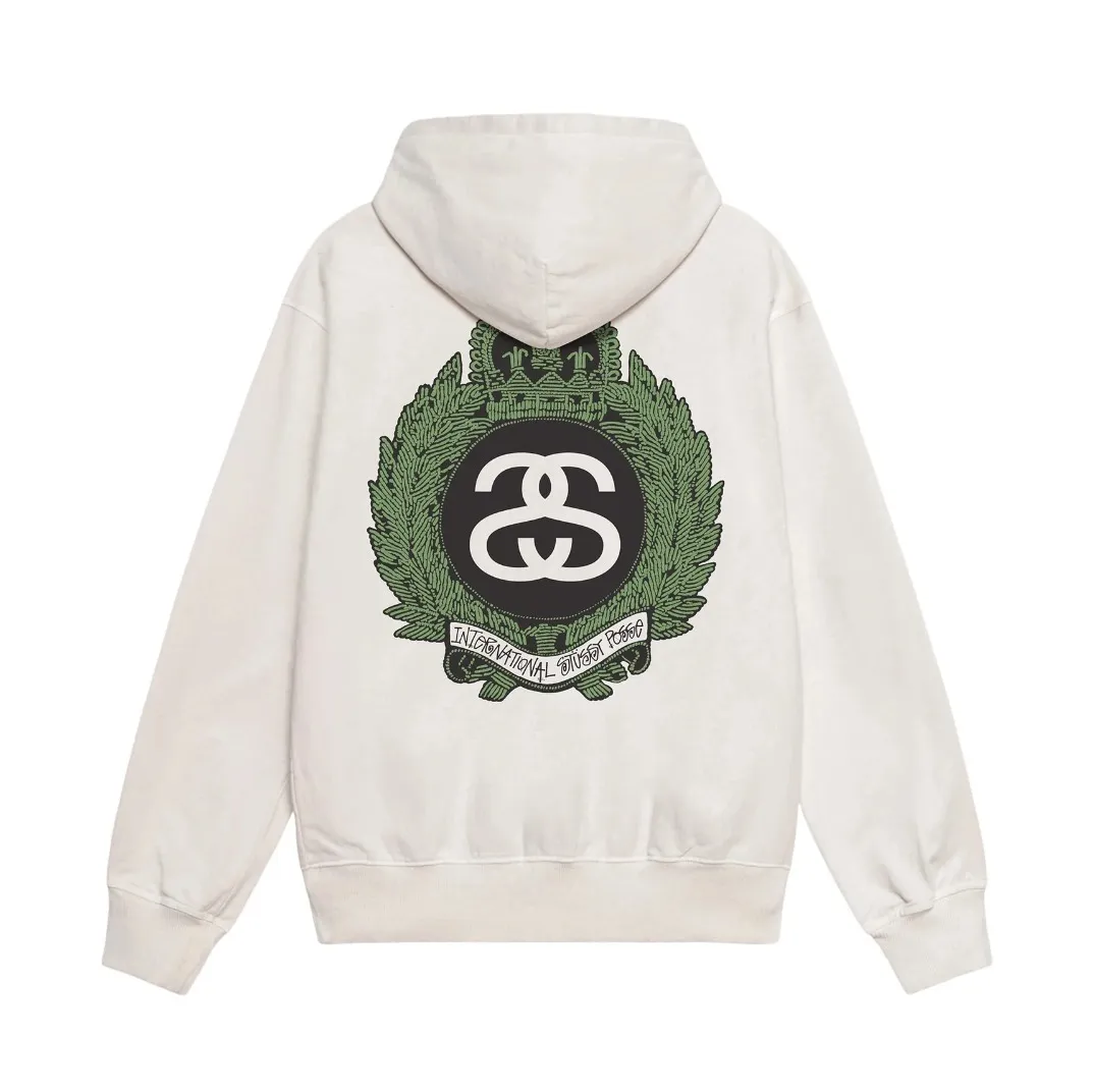 STUSSY Unisex Hoodies - Street Style Logo Skater Hoodies