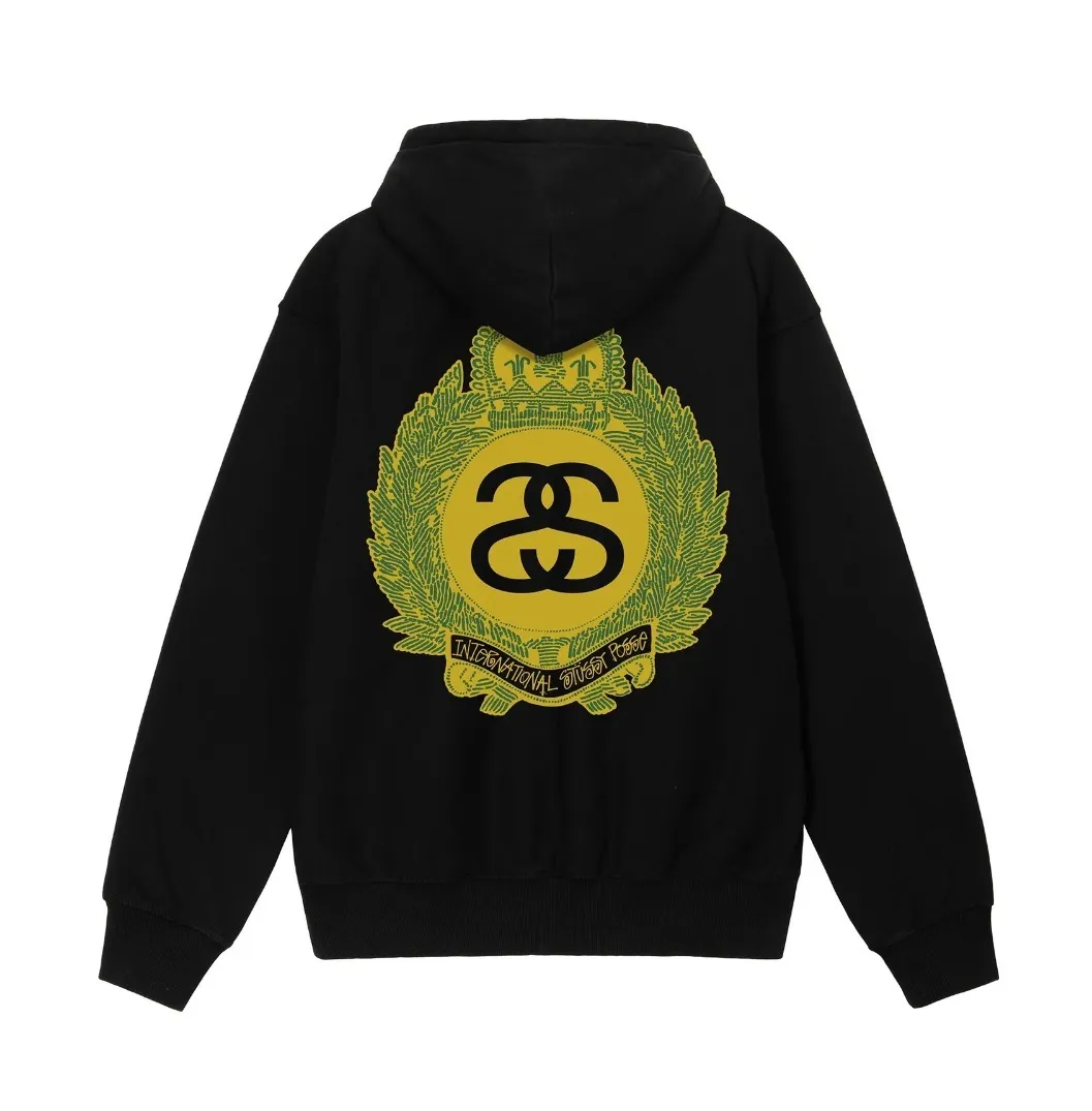 STUSSY Unisex Hoodies - Street Style Logo Skater Hoodies