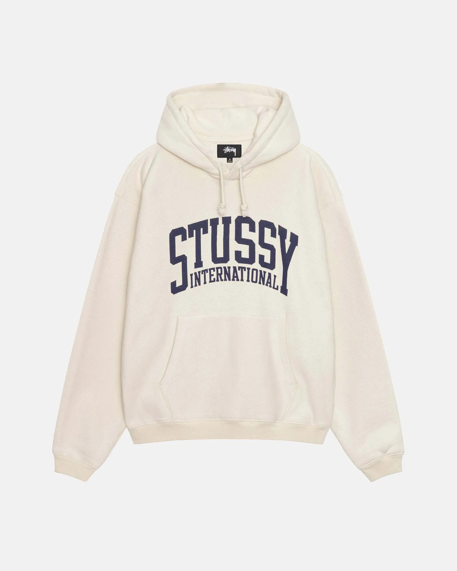 Stussy unisex long sleeve shirt - Street style, plain cotton with logo.