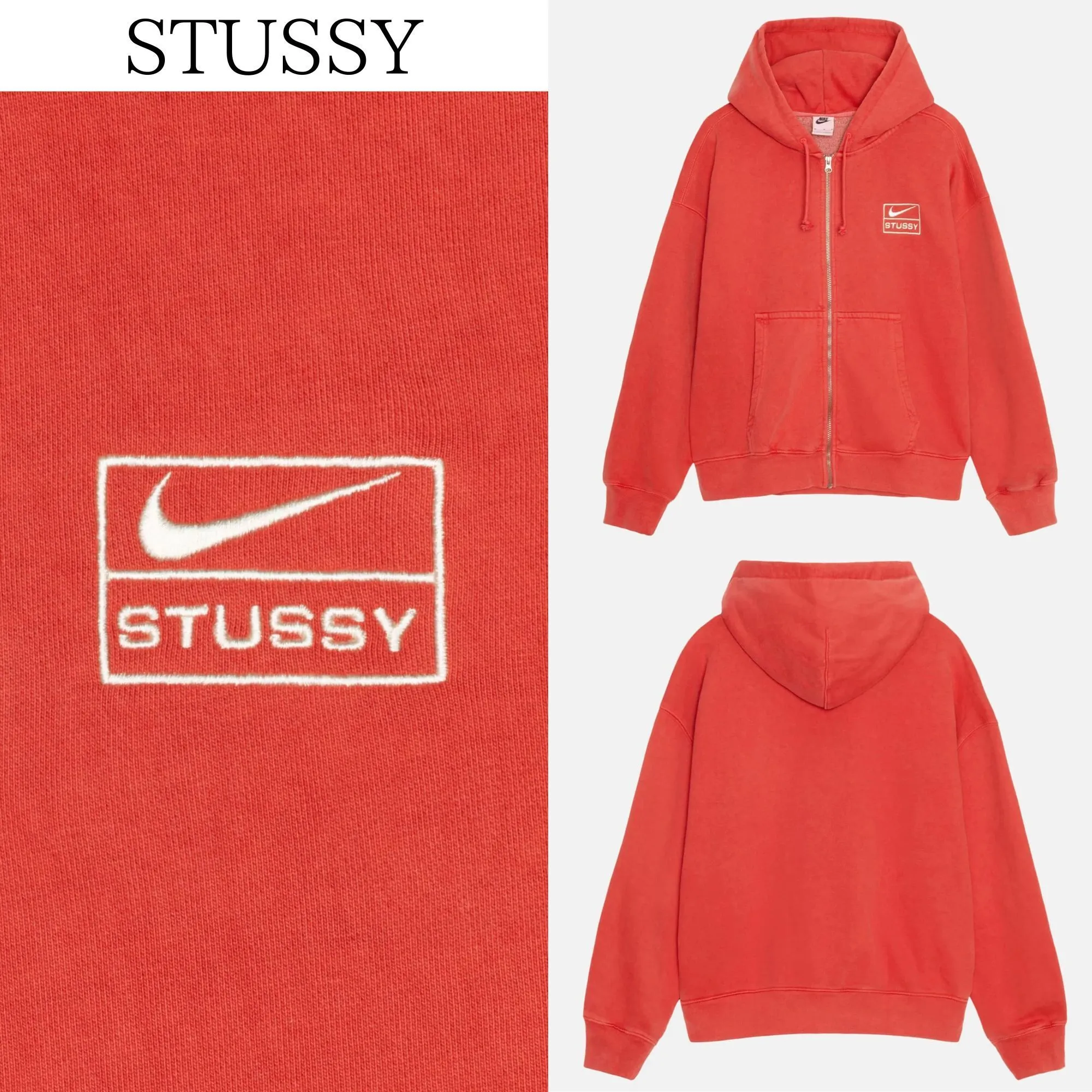 Stussy Unisex Street Style Long Sleeve Plain Cotton Collaboration - Buy Now!