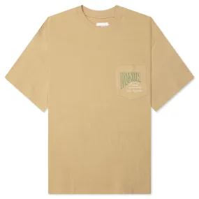 Summer Cigar Label Short Sleeve Tee - Tan