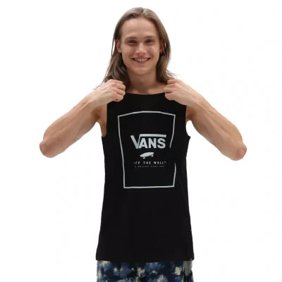 T-Shirt Vans MN Print in Black/ballad Blue