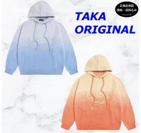 Taka Original Unisex Long Sleeves Cotton Oversized Logo - Street Style