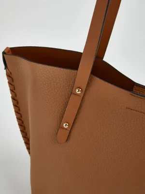 Tan Whipstitch Edge Tote Bag | Women | George at ASDA