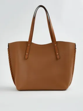 Tan Whipstitch Edge Tote Bag | Women | George at ASDA