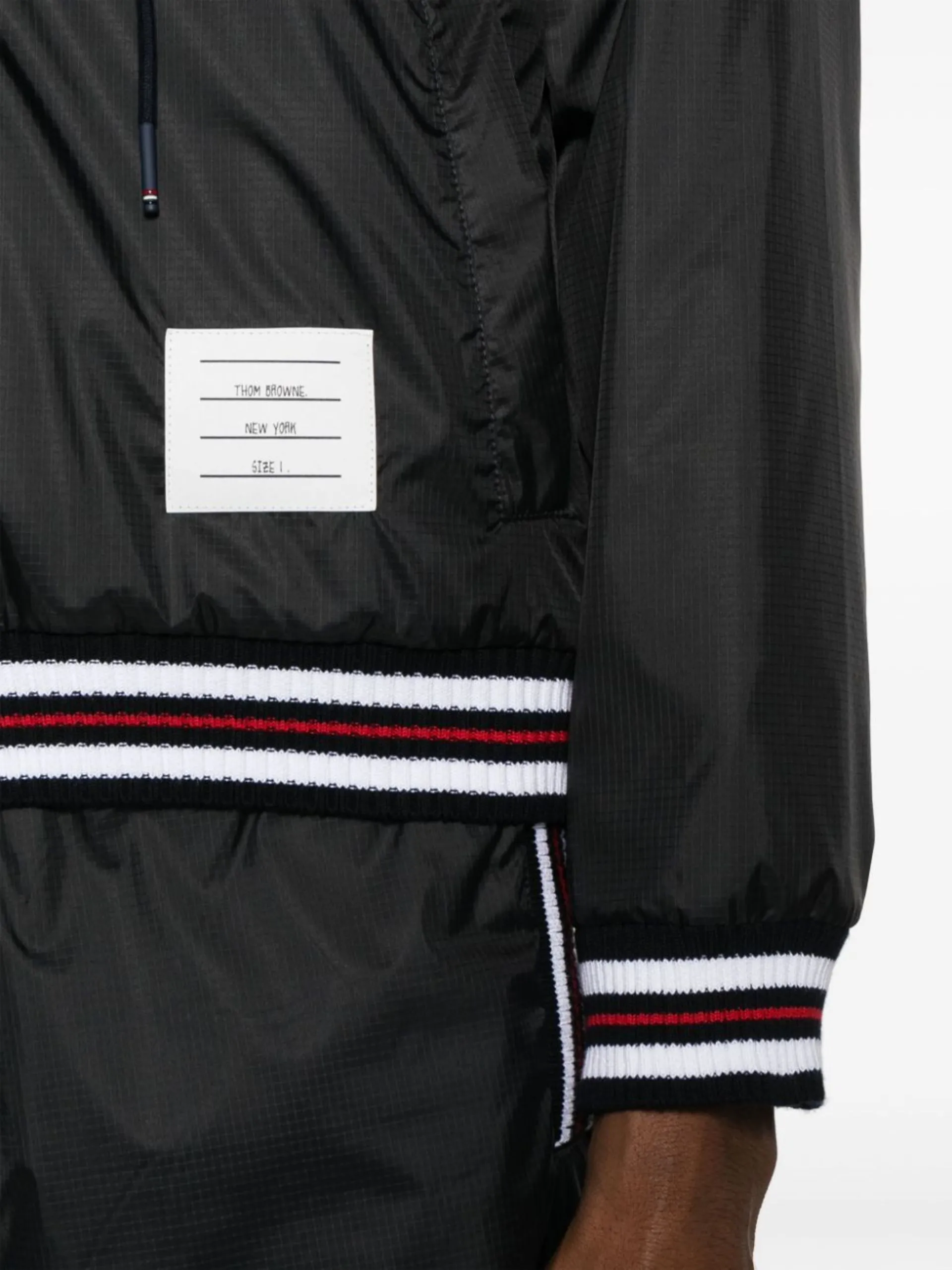 Thom Browne | Striped Street Style Long Sleeve Cotton Logo