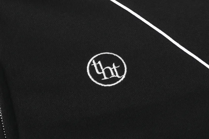 threetimes | Street Style Long Sleeve Logo Hoodies & Sweatshirts