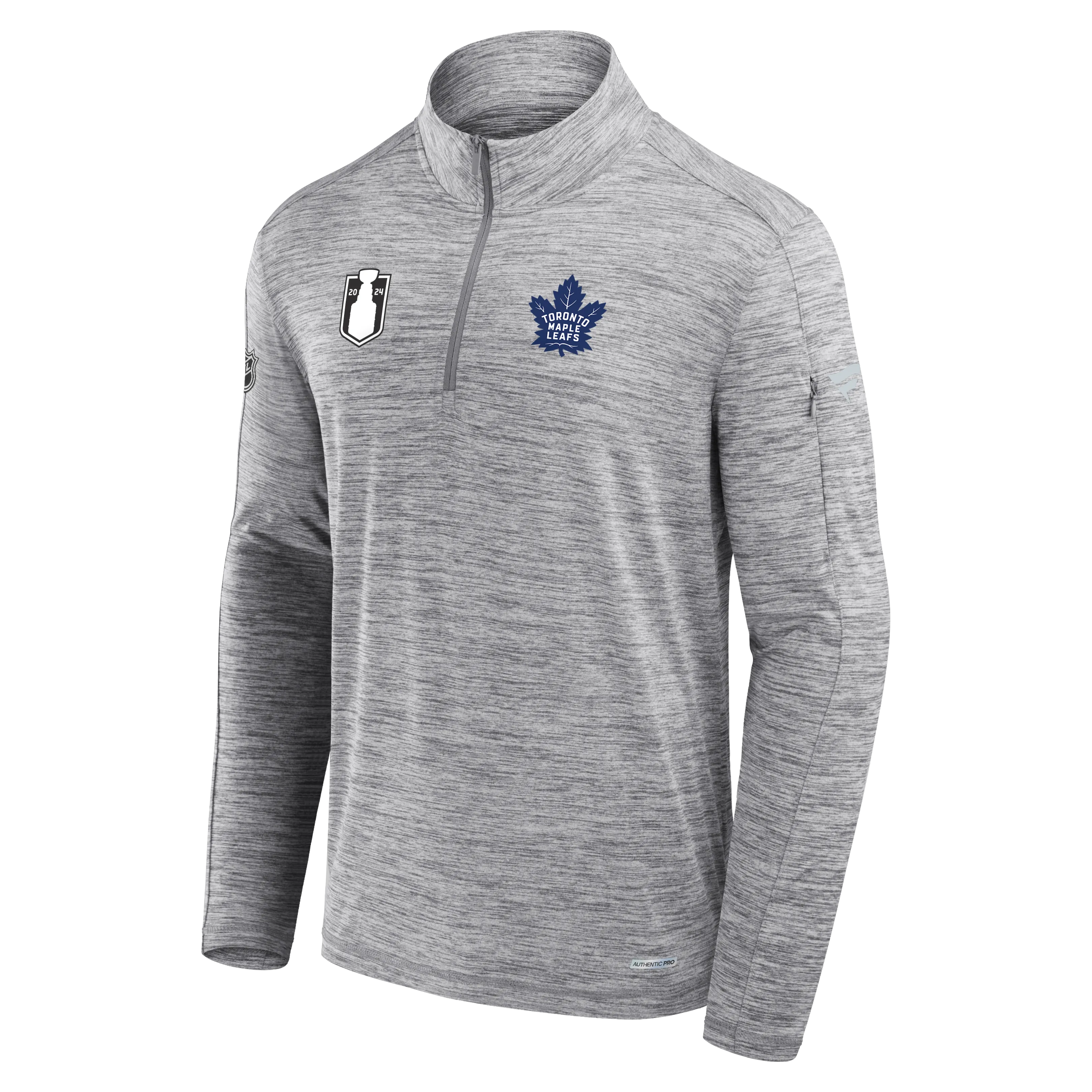 Toronto Maple Leafs Men's 2024 Stanley Cup Playoffs Authentic Pro 1/4 Zip.