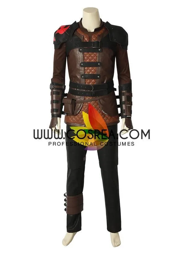 Train Your Dragon 3 Hiccup Cosplay Costume - PU Leather Costume