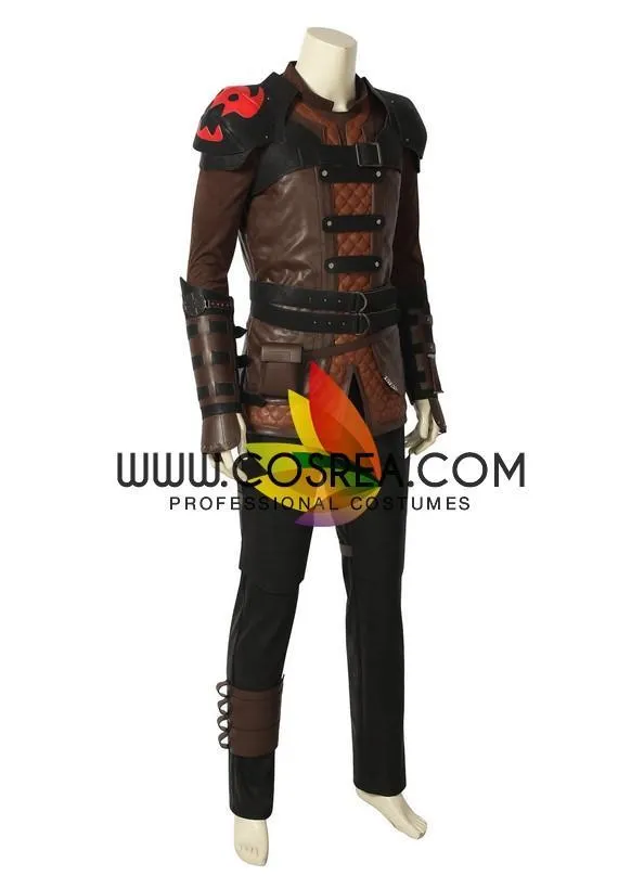 Train Your Dragon 3 Hiccup Cosplay Costume - PU Leather Costume