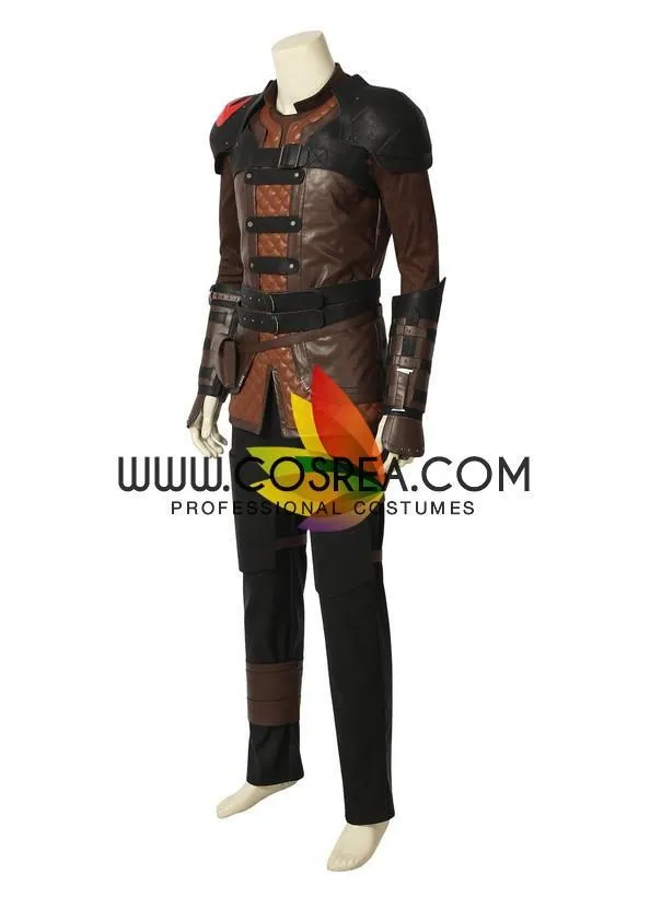 Train Your Dragon 3 Hiccup Cosplay Costume - PU Leather Costume