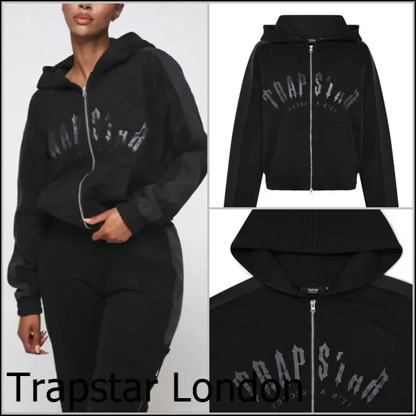 Trapstar London - Street Style Long Sleeve Plain Logo Hoodies & Sweatshirts