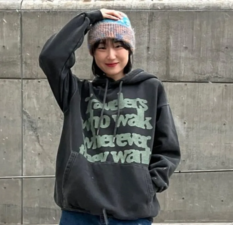 Travel Street Style Long Sleeves Cotton Oversized Logo