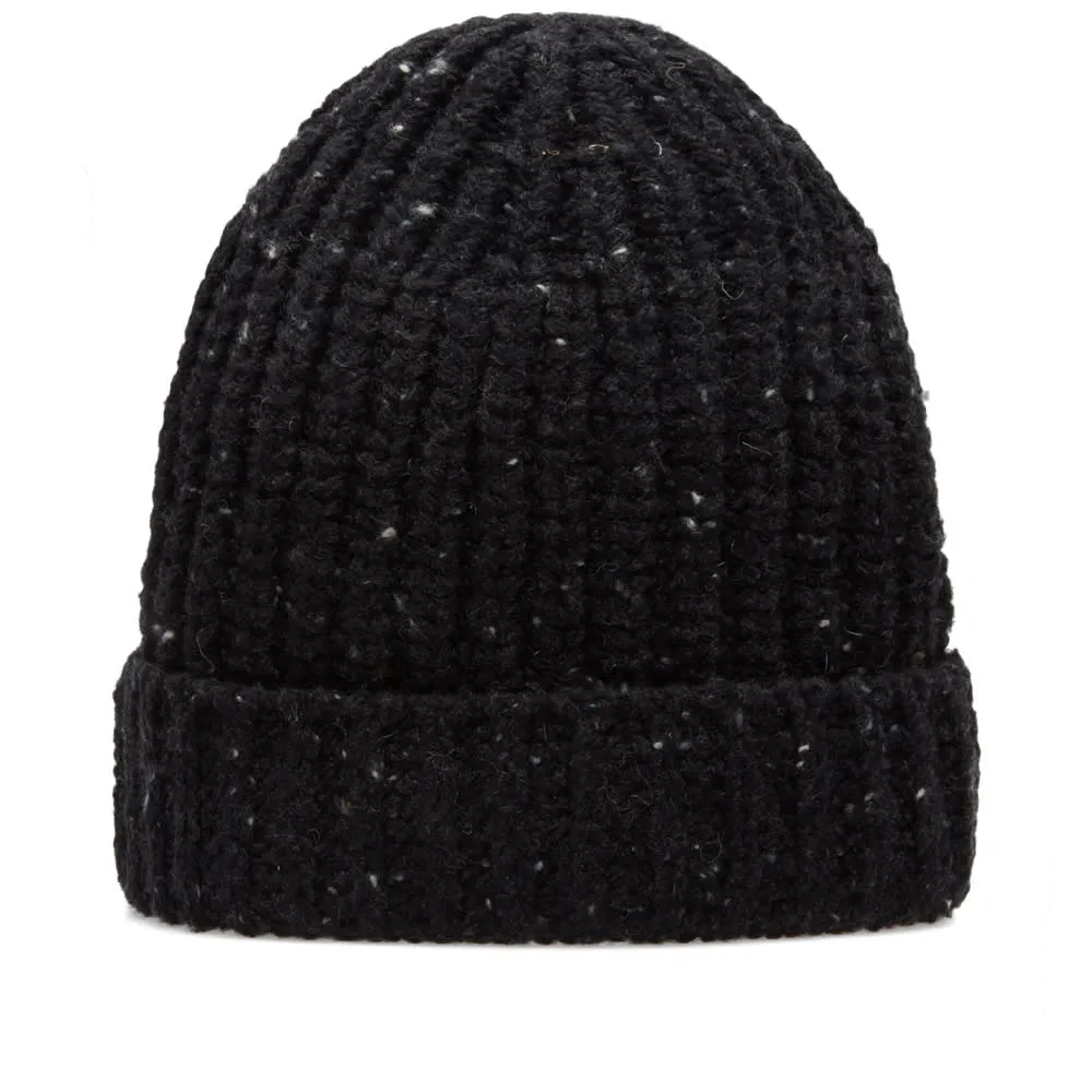 Universal Works Rib Knit BeanieCharcoal