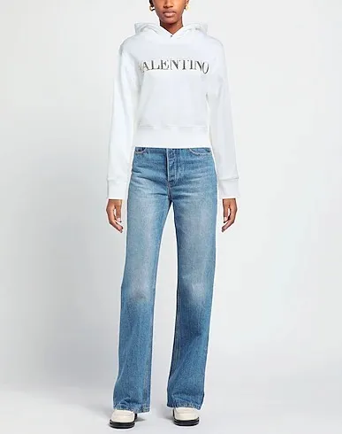 Valentino Unisex Long Sleeves Cotton Logo: Shop the Street Style Nylon Collection