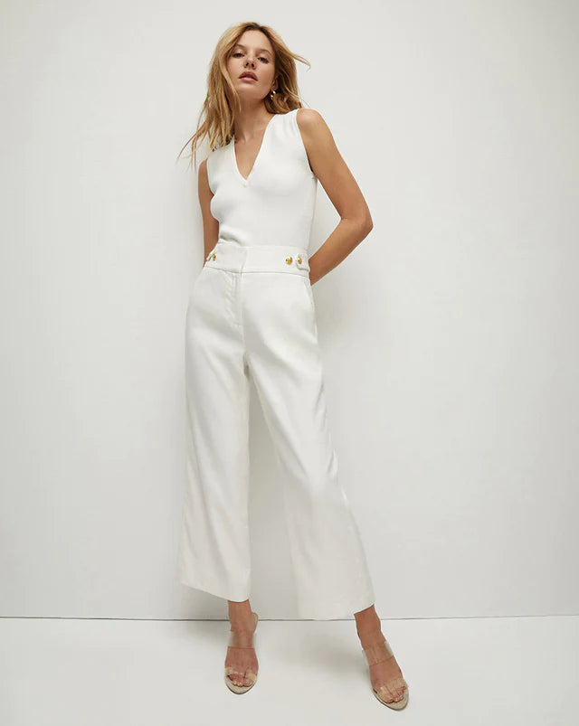 Veronica Beard White Aubrie Pants.