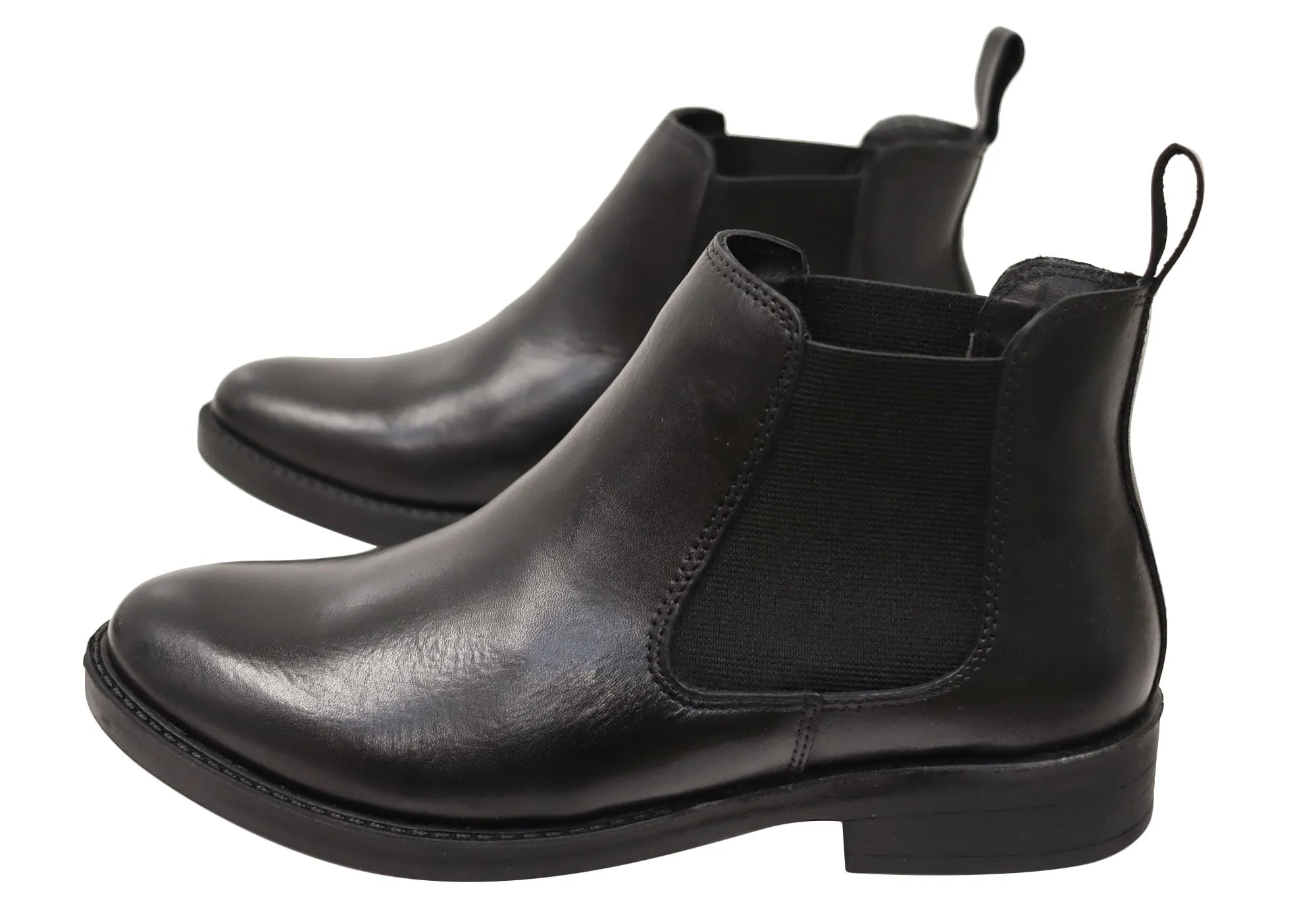 Via Paula Meredith Womens Comfortable Brazilian Leather Ankle Boots