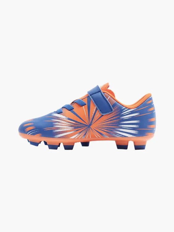 Victory  Junior Orange/Royal Blue Football Boots