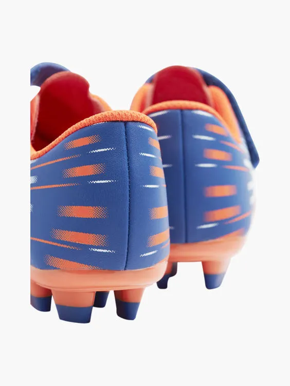 Victory  Junior Orange/Royal Blue Football Boots