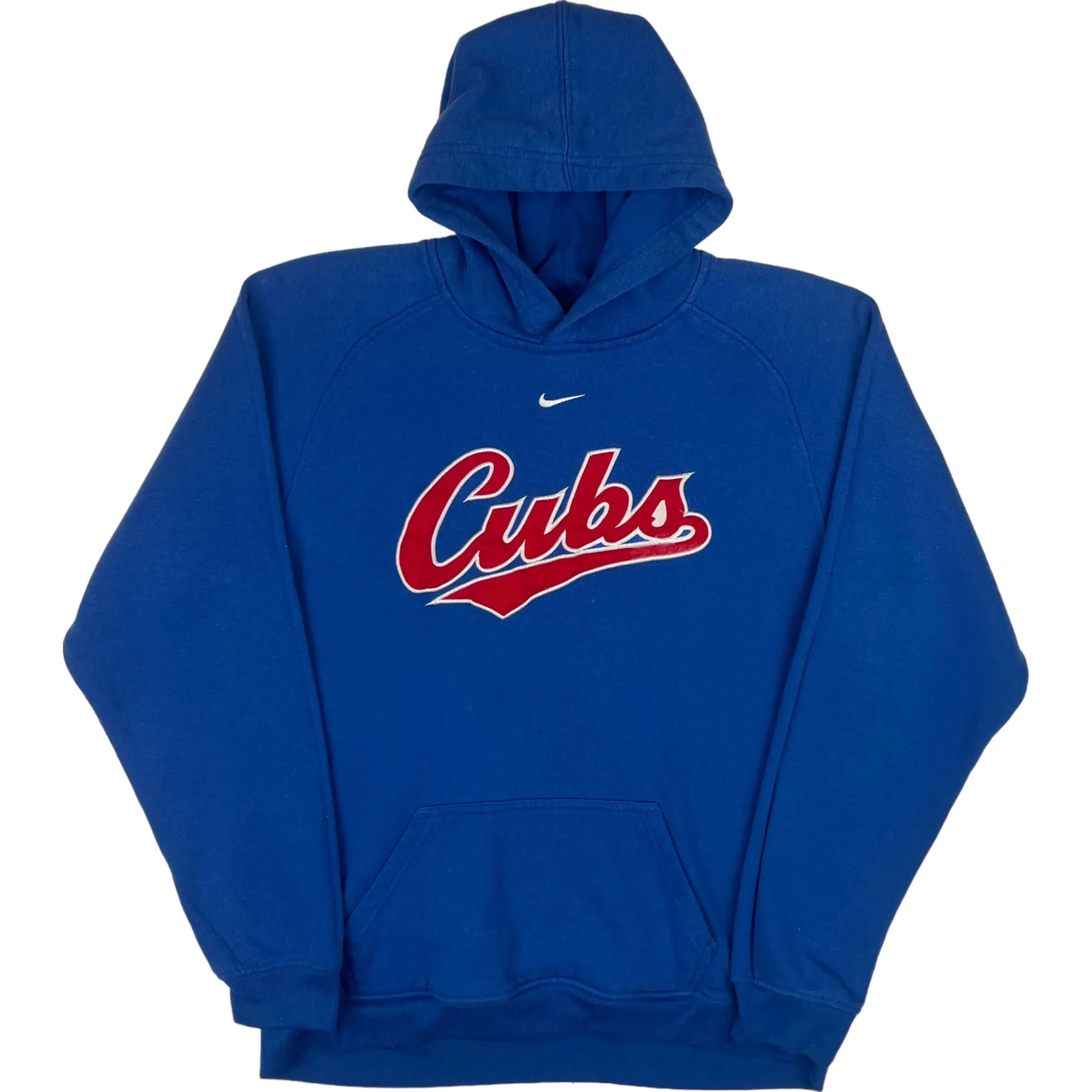 Vintage 90's Cubs Centre Swoosh Embroidered Hoodie Blue