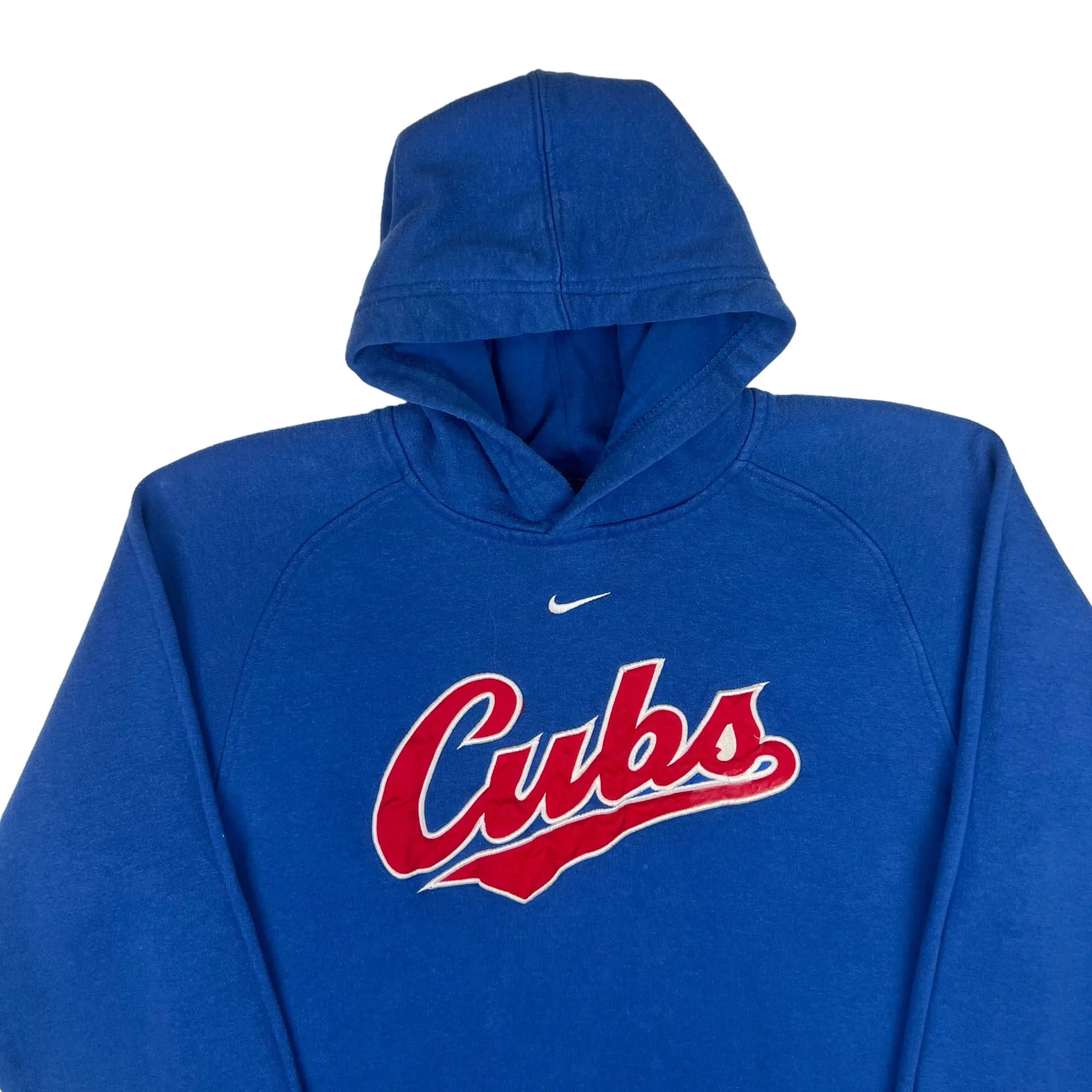 Vintage 90's Cubs Centre Swoosh Embroidered Hoodie Blue