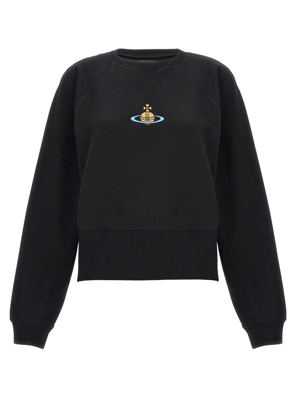 Vivienne Westwood Crew Neck Long Sleeves Cotton Logo Shirt