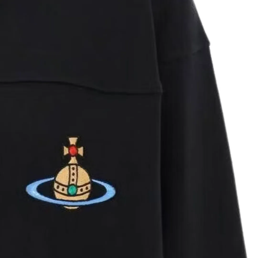 Vivienne Westwood Long Sleeves Plain Logo Hoodies