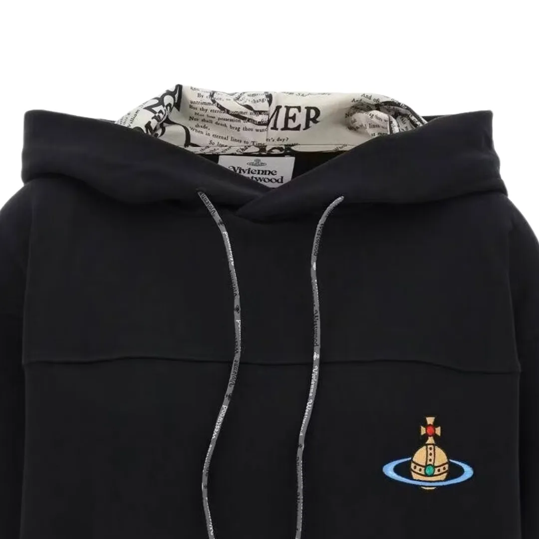 Vivienne Westwood Long Sleeves Plain Logo Hoodies