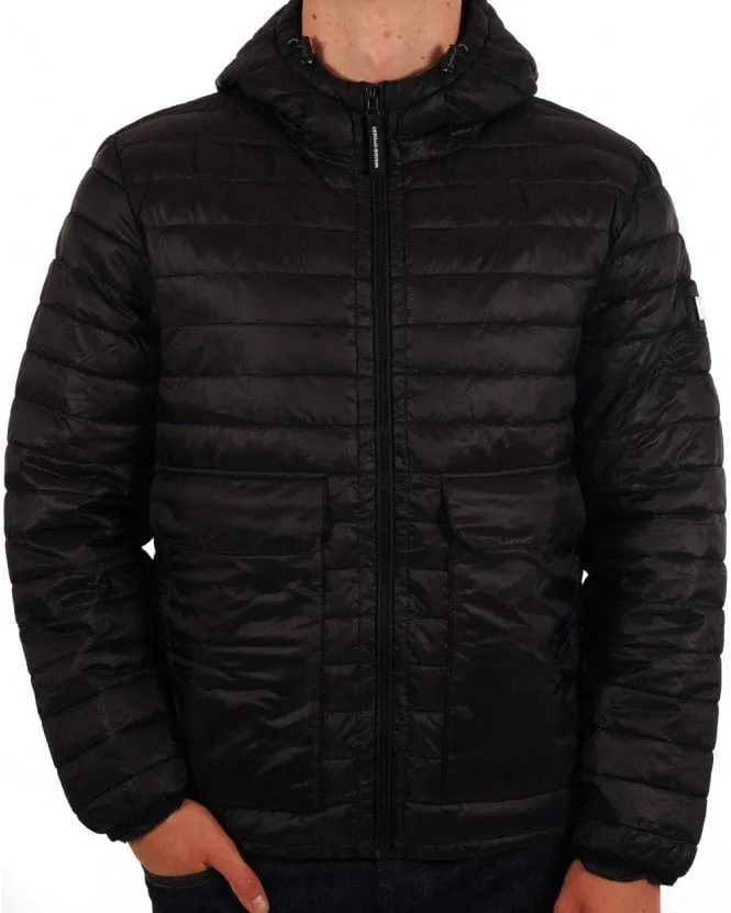 Weekend Offender Browne Quilted Jacket Black